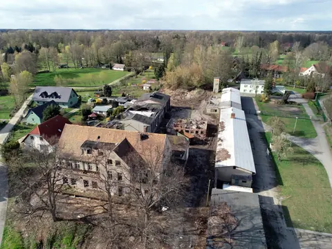 Gelände der alten Molkerei, Luftbild
